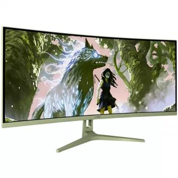 Izliekts datora monitors Arozzi Nova 34 collas (86,4 cm) 3440×1440 21:9 LED 1 ms Zaļš