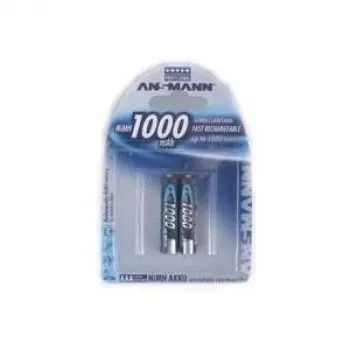 Ansmann AAA HR03 akumulatori 2 gab. 1000mAh blisterī