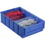Uzglabāšanas kaste Allit 456530, plastmasas organizētājs 185×300×81 mm, zila