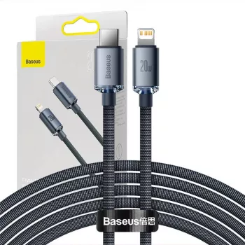 Baseus CAJY000301 mobilā tālruņa kabelis Pelēks 2 m USB C Lightning