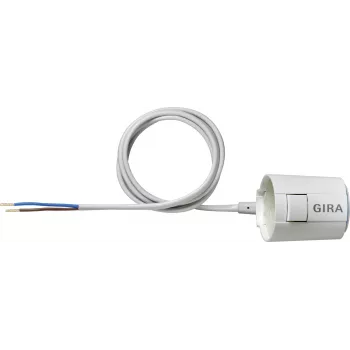 Elektrības izpildmehānisms GIRA 216900, 230 V, IP54 aizsardzība, balts