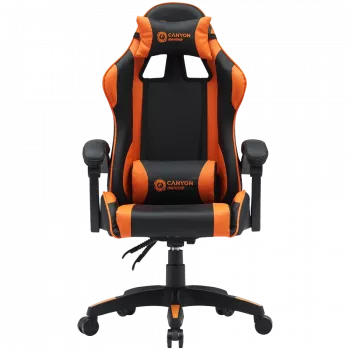 Spēļu krēsls CANYON Core SGCH2 Melns Oranžs – ergonomisks dizains, regulējams augstums