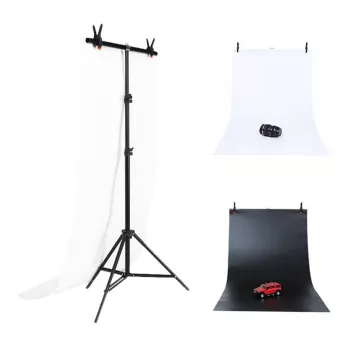 Fotostudijas fona statīvs Puluz 70x200cm + Foni 2 gab. DCA0976