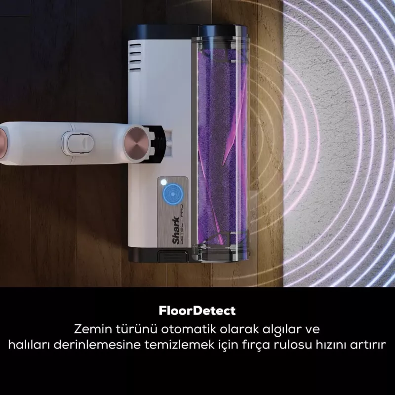 Shark stick putekļsūcējs Detect Pro IW3611EU ar automātisko iztukšošanas sistēmu 2L 240 W Balts un Zelts