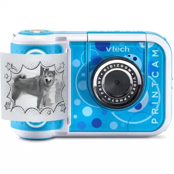 Digitālā kamera VTech KidiZoom Print Cam (zilā krāsā) – VTech 80-549104, bērnu fotoaparāts ar printeri