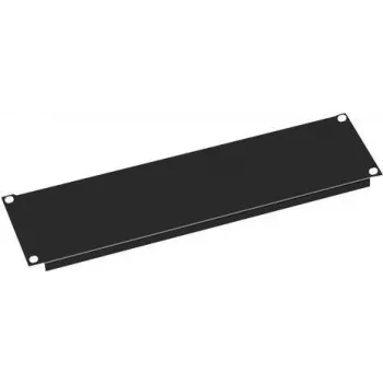 VALUE aizpildījuma panelis - melns RAL 9005 - 3U - 48.3 cm (19 collas)