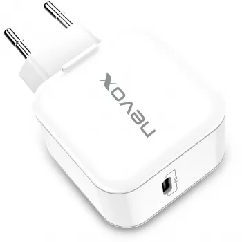 nevox 20W USB-C PD Lādētājs Balts Barošanas Adapteris