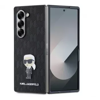 Karl Lagerfeld KLHCZFD6SAPKINPKK Aizmugurējais vāciņš Samsung Galaxy Z Fold6 Plastmasa Melns