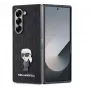 Karl Lagerfeld KLHCZFD6SAPKINPKK Aizmugurējais vāciņš Samsung Galaxy Z Fold6 Plastmasa Melns