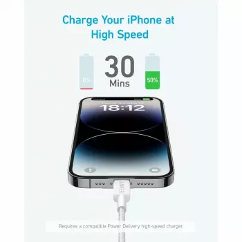 Kabelis Anker 322 0,9 m Lightning uz USB-C 30 W