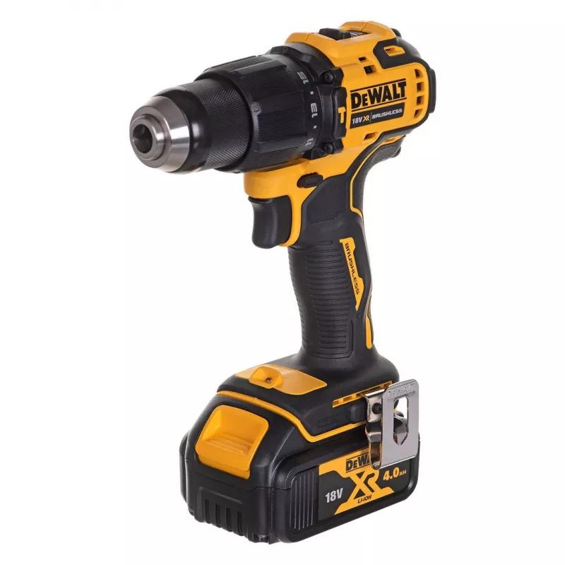 Bezvadu instrumentu komplekts DeWalt DCK2062M2T — 18V, urbjmašīna DCD709 + triecienskrūvgriezis DCF809 1/4 collu, 2×4,0Ah akumulatori, TSTAK II kaste