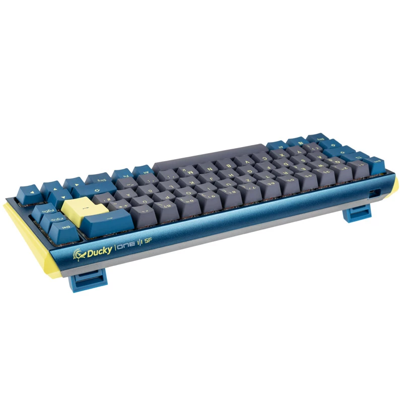 Ducky One 3 SF DayBreak tastatūra Gaming USB German Black Blue 65% Mehāniska RGB