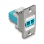 DeLOCK keystone modulis 90888 Plakans Aqua Sudrabs Balts LC