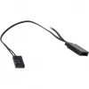 INTER-TECH Argus RS-051 RGB 120 mm korpusa ventilators, 900 apgr./min., melns