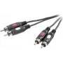 SpeaKa Professional RCA Audio Savienojuma Kabelis [2x RCA-Spravainis - 2x RCA-Spravainis] 10 m Melns (SP-7870624)