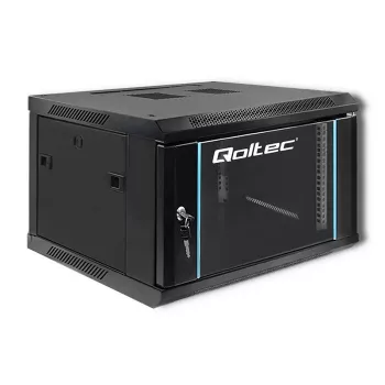 Rack skapis 19 collu QOLTEC 54465 tērauda konstrukcija 12U
