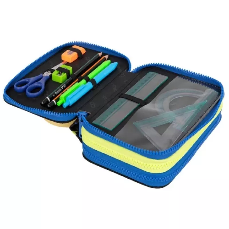 Pildspalvu maciņš CoolPack Jumper 3 ATLANTIS F067828 — trīsstāvu skolas penālis