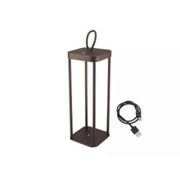 Beper P207ILI102 uzlādējama laterna Corten apdarē, portatīva bateriju lampa