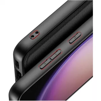 nevox StyleShell NYLO 2469 apvalks Samsung Galaxy S25+, polikarbonāts/TPU/neilons, melns