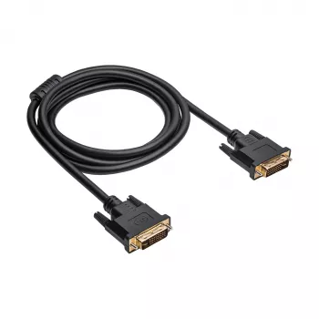 Akyga AK-AV-02 DVI-I Dual Link kabelis, 24+5 kontakti, 1,8 m, melns
