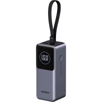 UGREEN PB723 20000 mAh 130W divvirzienu ātrā uzlāde, pelēks, universāls