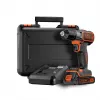 Urbjmašīna Black & Decker ASD18K-QW, bezatslēgas patrona, 1.5 Ah, melna/oranža
