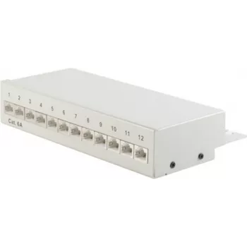 Patch Panel S/CONN 75077 – RJ-45 Cat6a metāla paneļa 19 inch