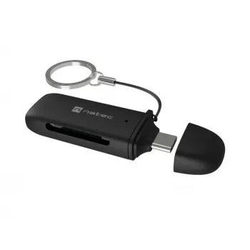 Karšu lasītājs NATEC SCARAB C SD/Micro SD USB 3.2 Gen 1 Melns (NCZ-2365)