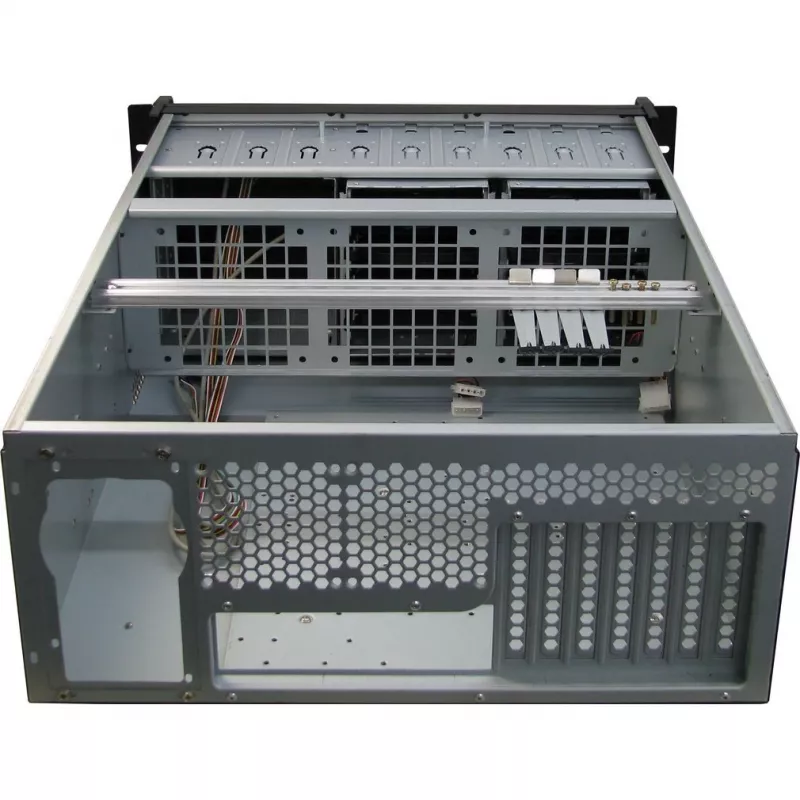 Servera korpuss Inter-Tech IPC 4U-4129L Rack Metāliskā sudraba