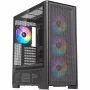 PC korpuss Silentware Air 2000 A-RGB Black — vidējais tornis, rūdīta stikla sānu panelis