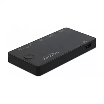 KVM slēdzis DeLOCK 11477 Melns