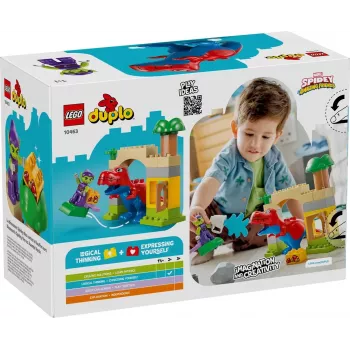 LEGO DUPLO 10463 Dinozaurs Spidey-Rex pret Zaļo Goblinu