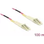 Optiskā šķiedra Delock LC Duplex Multimode OM4 100m Melna