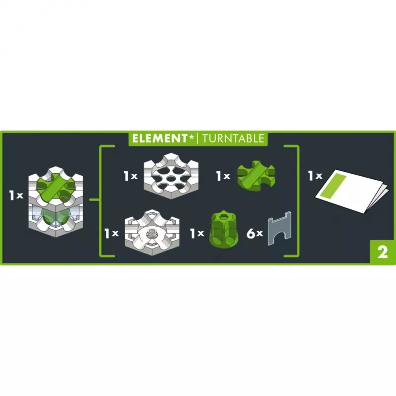 Ravensburger GraviTrax PRO Element Turntable – rotējošais elements maršruta lodīšu trasei (22433)
