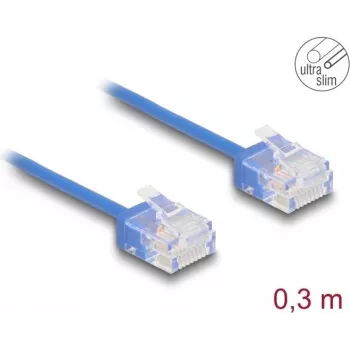 Tīkla kabelis DeLOCK RJ45 Cat.6 UTP 0,3m Zils