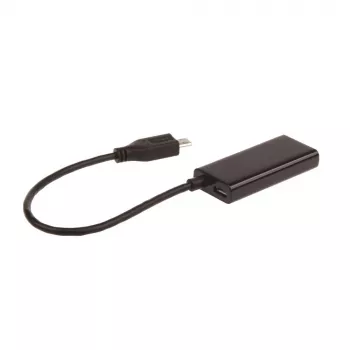 Adapteris MHL (vīrietis) -> HDMI (sieviete) + USB Micro-B (sieviete) (11 PIN) 16 cm