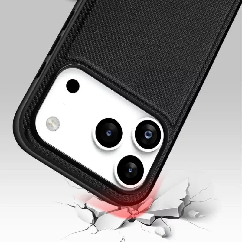 Nevox StyleShell NYLO 2528 apvalks iPhone 17 Pro, melns