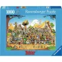 Puzle Ravensburger 1000 gab. Krāsu puzle (Karikatūras) — 700 mm platums, vecums 14+