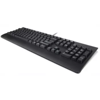 Pilna izmēra vadu tastatūra Lenovo Preferred Pro II — USB, slovāku izkārtojums, melna, ar plaukstu balstu