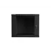 Sienas stiprinājuma statīvs LANBERG 9U 19 collu WF01-6609-10B, 600×600×507 mm, 60 kg, IP20, melns