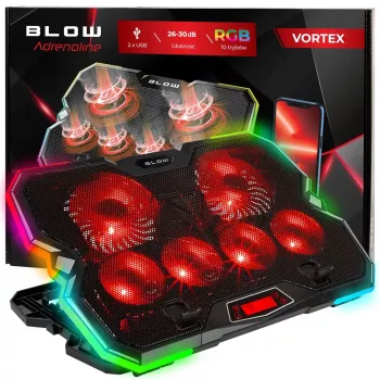 6 FAN VORTEX RGB Laptop Dzesēšanas Paliktnis