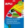 Uzlīmes agipa Adress-Etiketten 99.1 x 67.7 mm neondzeltenas ar apmali, noapaļotiem stūriem, nenoņemamas – 1 gab.