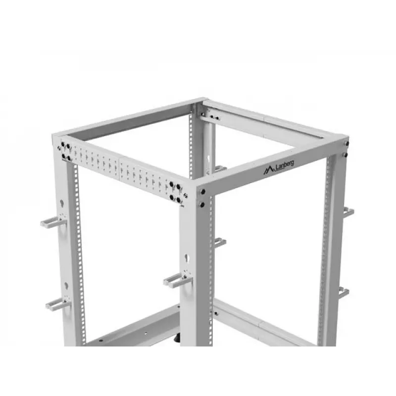Atvērtais statīvs 19 inch 15U 600x600-1100 pelēks
