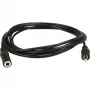 Wentronic Goobay 3,5 mm ligzdas pagarinātājkabelis, melns, 3 m - 3,5 mm spraudnis (3 kontaktu, stereo) > 3,5 mm ligzda (3 kontaktu, stereo) (50432)
