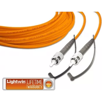 LIGHTWIN LSP-50 ST-ST1 - Vienšķiedras LWL savienotājkabelis, MM OM2, ST - ST, 1,0 m