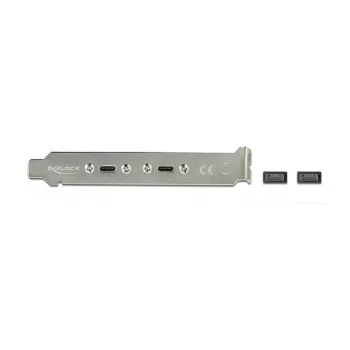 Slot Bracket DeLOCK 89935 ar 2 x USB Type-C portiem