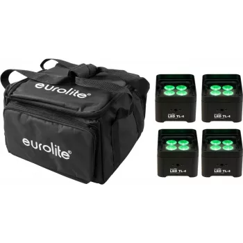 LED trusslight EUROLITE TL-4 4x ar Soft-Bag, kompakts skatuves/kluba apgaismojums