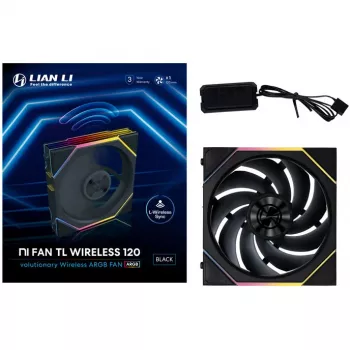Lian Li UNI FAN TL 120mm ARGB korpusa ventilators - Melns