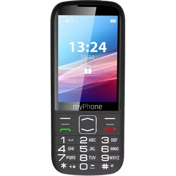 myPhone HALO 4 LTE | Melns | 3.5 collu | TFT | 128 MB | 64 MB | Divas SIM | 3G | Bluetooth | Galvenā kamera 2 MP | 2500 mAh