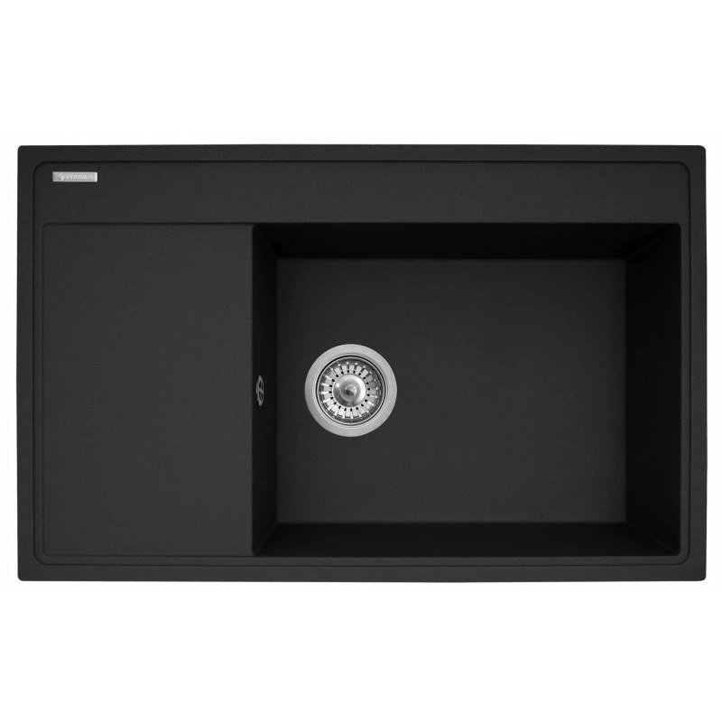 Komplekts - Izlietne PYRAMIS CAMEA (79x50) 1B 1D R + Jaucējkrāns IDEA Black Edition - 070168502BE - Volcano